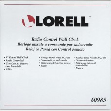 Lorell Radio-controlled 9" Round Wall Clock   552727355